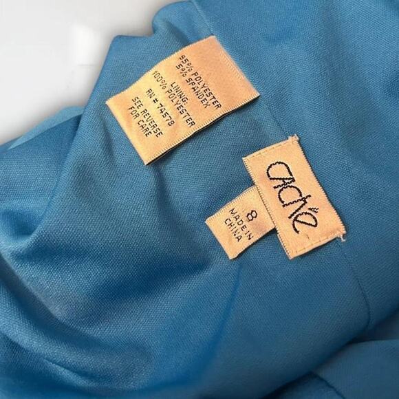 Vintage Y2K Electric Blue Beaded Cache Gown - Picture 7 of 7